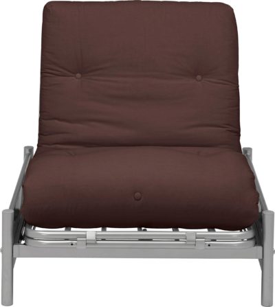 ColourMatch - Single - Futon - Sofa Bed with Mattress - Chocolate